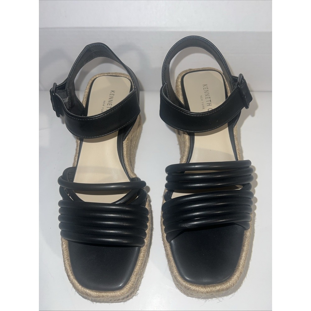 Boho Y2K Trendy Cocktail Party Summer Kenneth Cole Heels Women's 7.5 Black